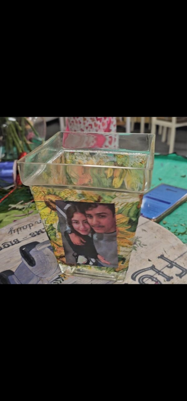 Personalized Decoupage Vase - Image 2